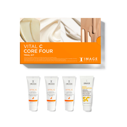 IMAGE Skincare VITAL C Core Four Trial Kit with four travel-size products